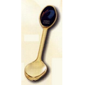 Custom Decorative Golden Spoon w/ Oval Top